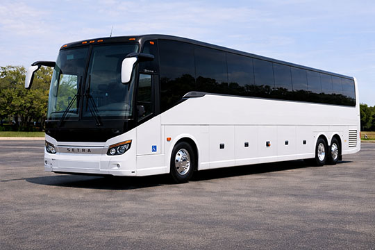 56-passenger charter bus available for charter in Vernon, TX